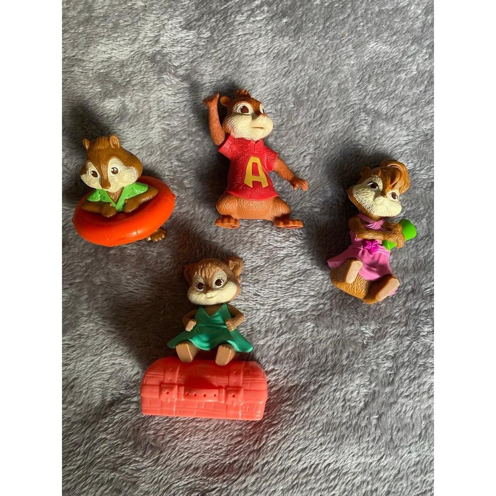 Alvin And The Chipmunks Lot Of 4 Action 3.5" Figures McDonald's Happy Meal sku11